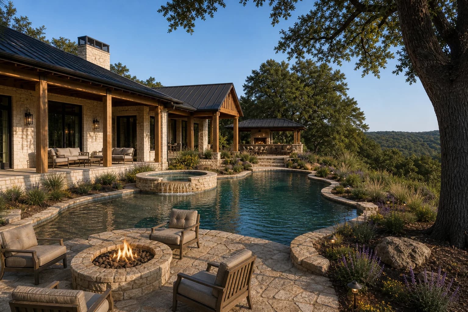 Hill Country estate concept at eye level